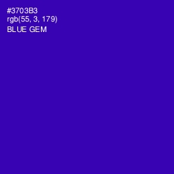 #3703B3 - Blue Gem Color Image